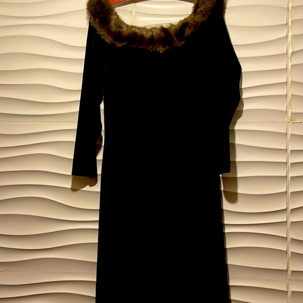Beautiful VINTAGE long formal winter wear dress